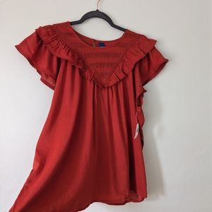 Old Navy Ruffle Neck Top